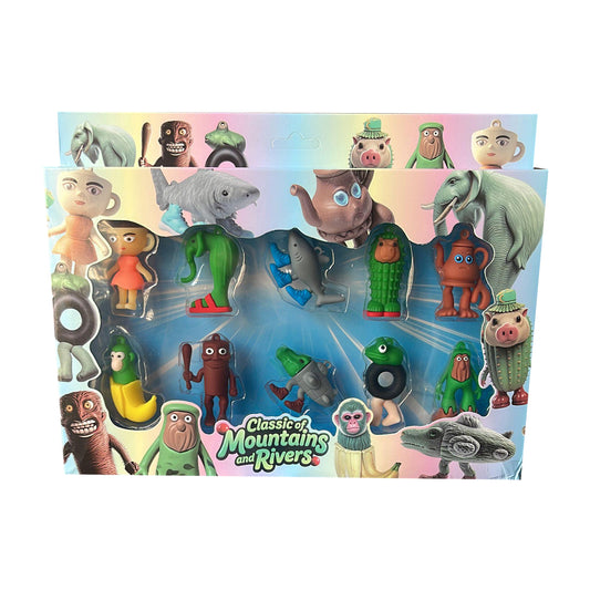 SET 10 FIGURE BRAINROT TUNG SAHUR CAPPUCCINA BALLERINA BABY ACTION PERSONAGGI PVC COLORATI