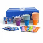 KIT BORBONE ACCESSORI 100 BICCHIERI CAFFE PALETTE BUSTINE ZUCCHERO ORIGINALE