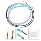 STRISCIA FARO AUTO LED TUBO NEON 12V FLESSIBILE 60CM ICE BLU GIALLO AMBRA 03041