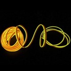 STRISCIA INTERNI LUCE AUTO FIBRA OTTICA 12V DECORAZIONE FILO 5MT GIALLO 50