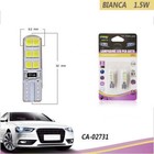 COPPIA LAMPADINE 12 LED SMD 2835 T10 AUTO 6000K CANBUS 1.5W LAMPADINA 12V 02731