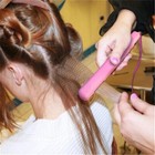MINI PIASTRA ELETTRICA CON FILO CAPELLI PORTATILE VIAGGIO EFFETTO FRISE' HD-002