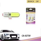 COPPIA LAMPADINE 12 LED SMD COB T10 AUTO 6000K CANBUS 1W LAMPADINA 12V CA-02730