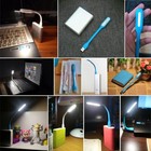 MINI LUCE LED USB FLESSIBILE LAMPADA LETTURA NOTTURNA PER NOTEBOOCK PC PORTATILE