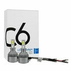 COPPIA LAMPADE LED AUTO FARI H1 C6 MOTO KIT LAMPADINE 36W LUCE BIANCA 6000K