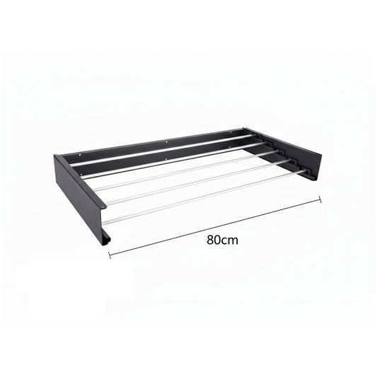 STENDIBIANCHERIA DA MURO 80CM ALLUMINIO SALVASPAZIO BAGNO INTERNO ESTERNO 73214