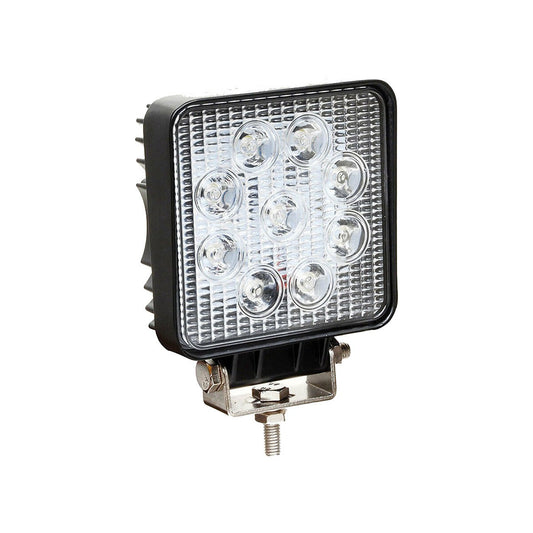 PHARE SUPPLÉMENTAIRE SLIM PROFOND AUTO TOUT-TERRAIN 12V CARRÉ 9 LED 27W IP68