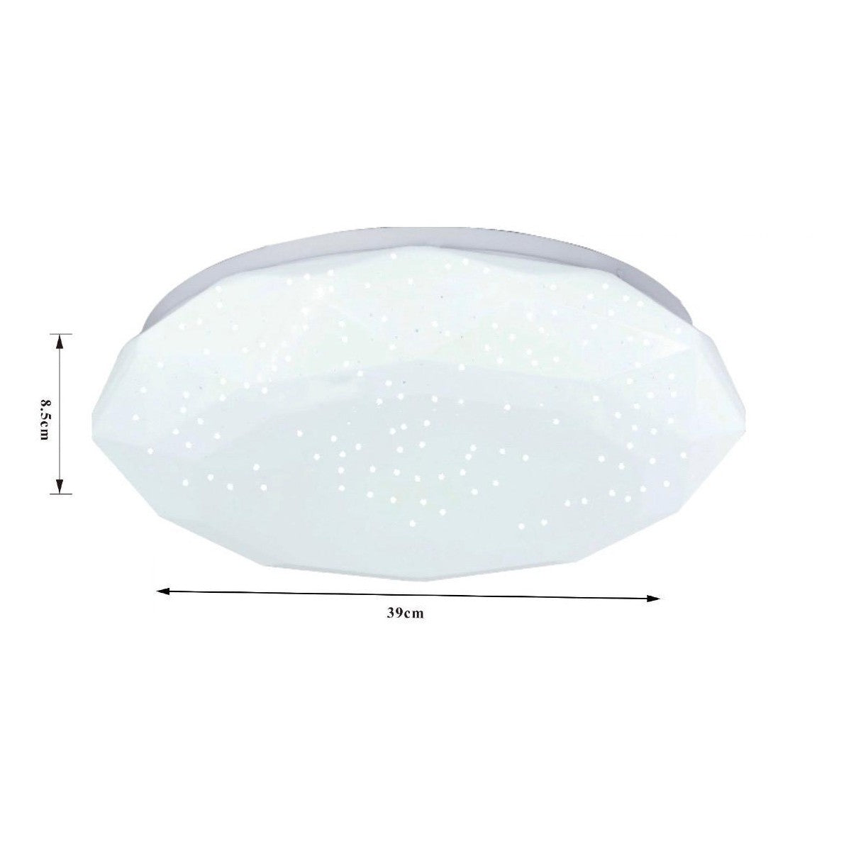 PLAFONIERA LED 48W 3000K-4000K-6500K LUCE REGOLABILE STILE DIAMANTE 31599