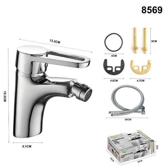 ROBINET MITIGEUR CHROMÉ MAISON SALLE DE BAINS BIDET COMPLET AVEC KIT DE MONTAGE 8569*