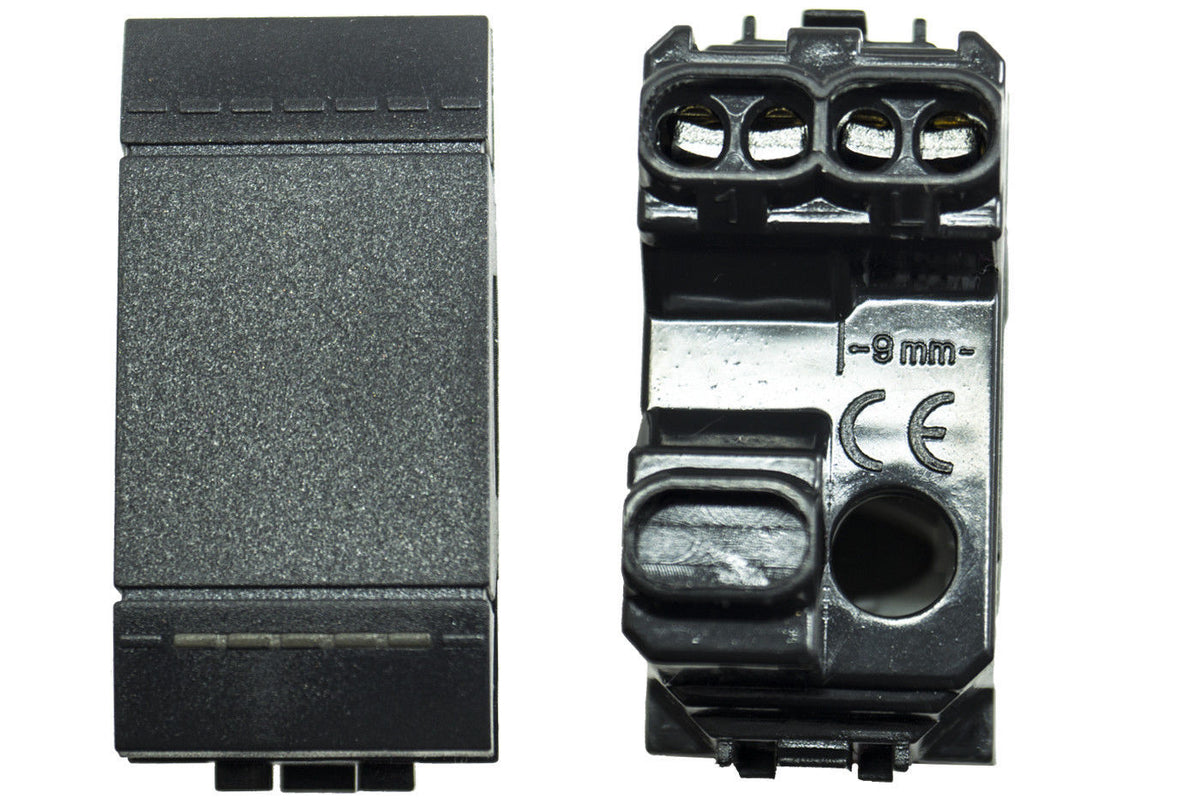 MODULE INTERRUPTEUR BOUTON MARCHE ARRÊT ON OFF NOIR CL 100