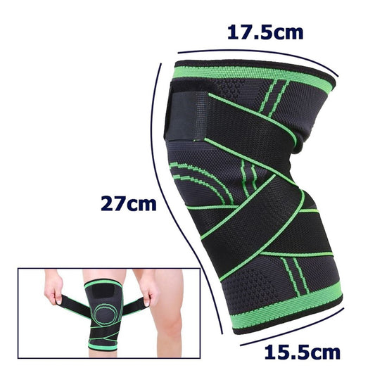 GENOUILLÈRE BANDE ÉLASTIQUE ANALLERGÉNIQUE LAVABLE POUR TRAUMATISMES FITNESS SPORT 06886