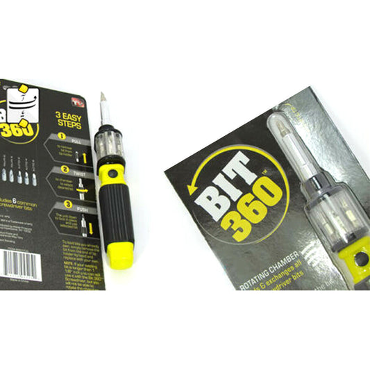 BIT 360 CACCIAVITE 6 IN 1 TWIST BIT PUNTE MAGNETICHE UNIVERSALE CASA LAVORO KIT