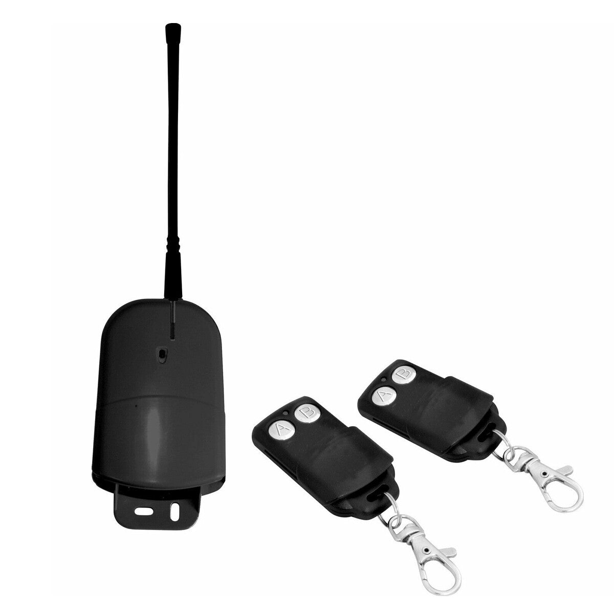 KIT RÉCEPTEUR 2 TÉLÉCOMMANDES UNIVERSEL RADIOCOMMANDE 433mhz RADIO PORTAILS LUMIÈRES
