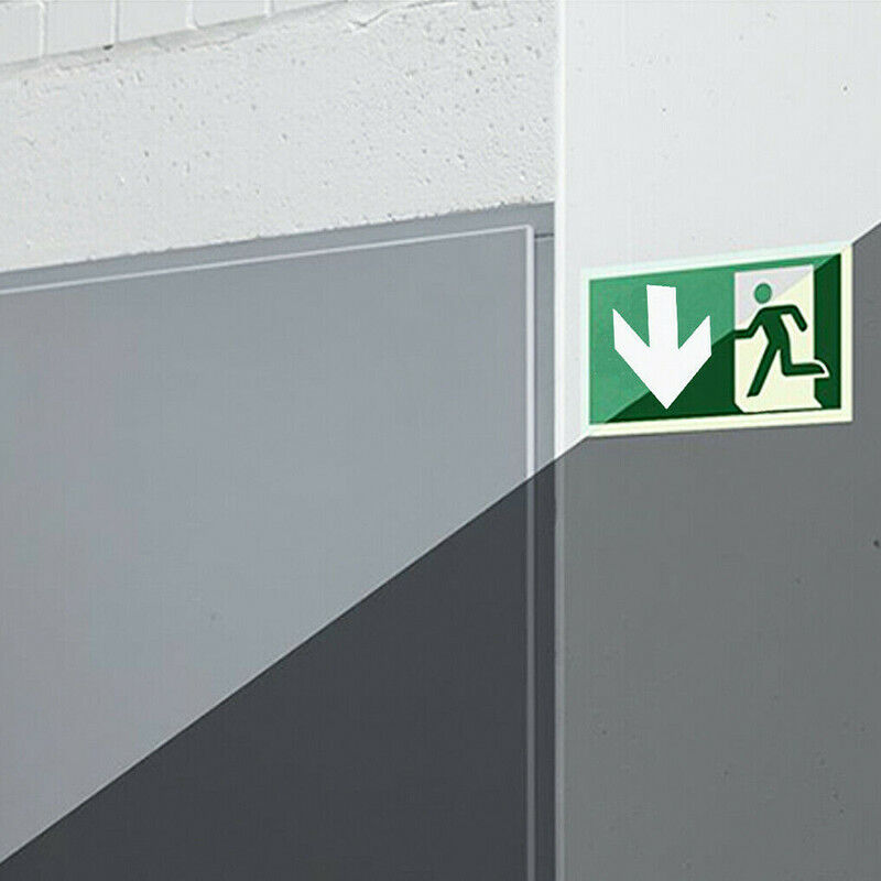 LAMPADA USCITA EMERGENZA INDICAZIONI FRECCIA SOTTO AVANTI LED SICUREZZA LUCE