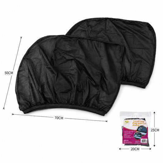 PARE-SOLEIL DE VOITURE UNIVERSELS FILET OCCULTANT ANTI-INSECTES 70x50CM CA-02473