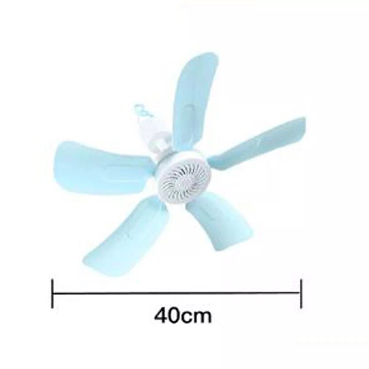 VENTILATORE CASA SOFFITTO 5 PALE ANELLO AGGANCIO ON OFF DIAMETRO 40CM AS-04522