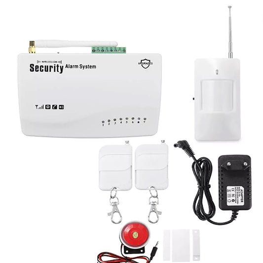 KIT ALLARME ANTIFURTO CASA WIRELESS GSM INTEGRATO SIRENA E ANTENNA E-002