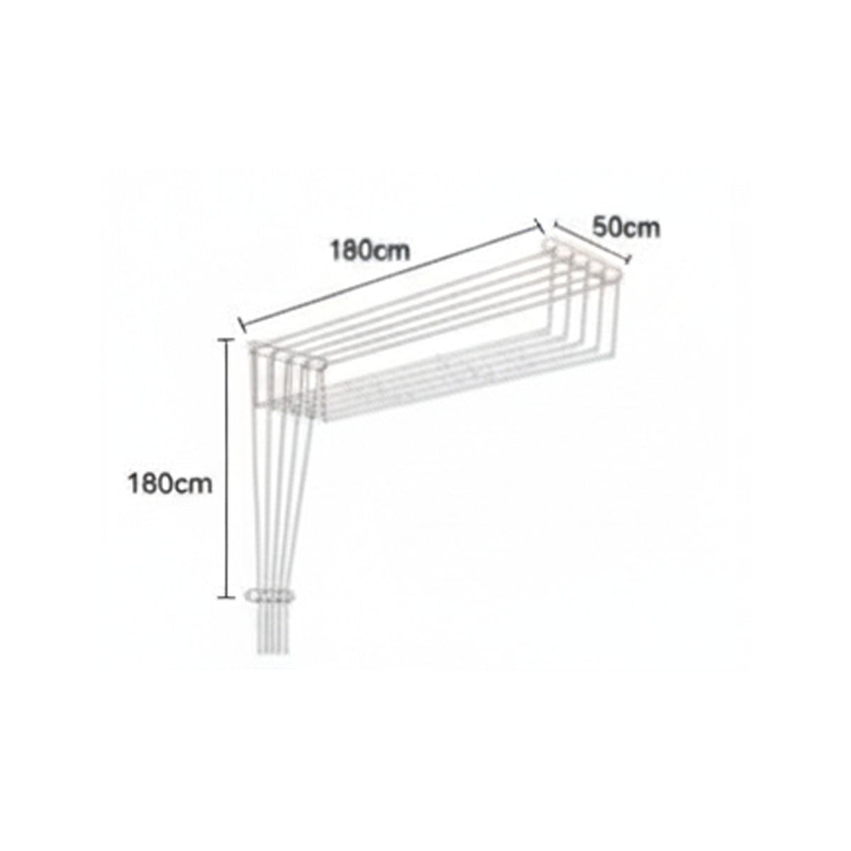 STENDIBIANCHERIA SOFFITTO PARETE INTERNO STENDINO ESTENSIBILE SALVASPAZIO 73208