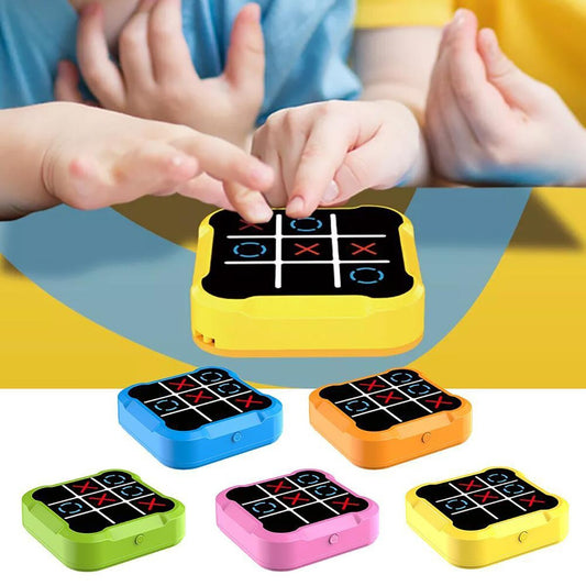 GIOCO TRIS ELETTRONICO INTERATTIVO LED MODERNO PORTATILE ADULTI E BAMBINI PUZZLE
