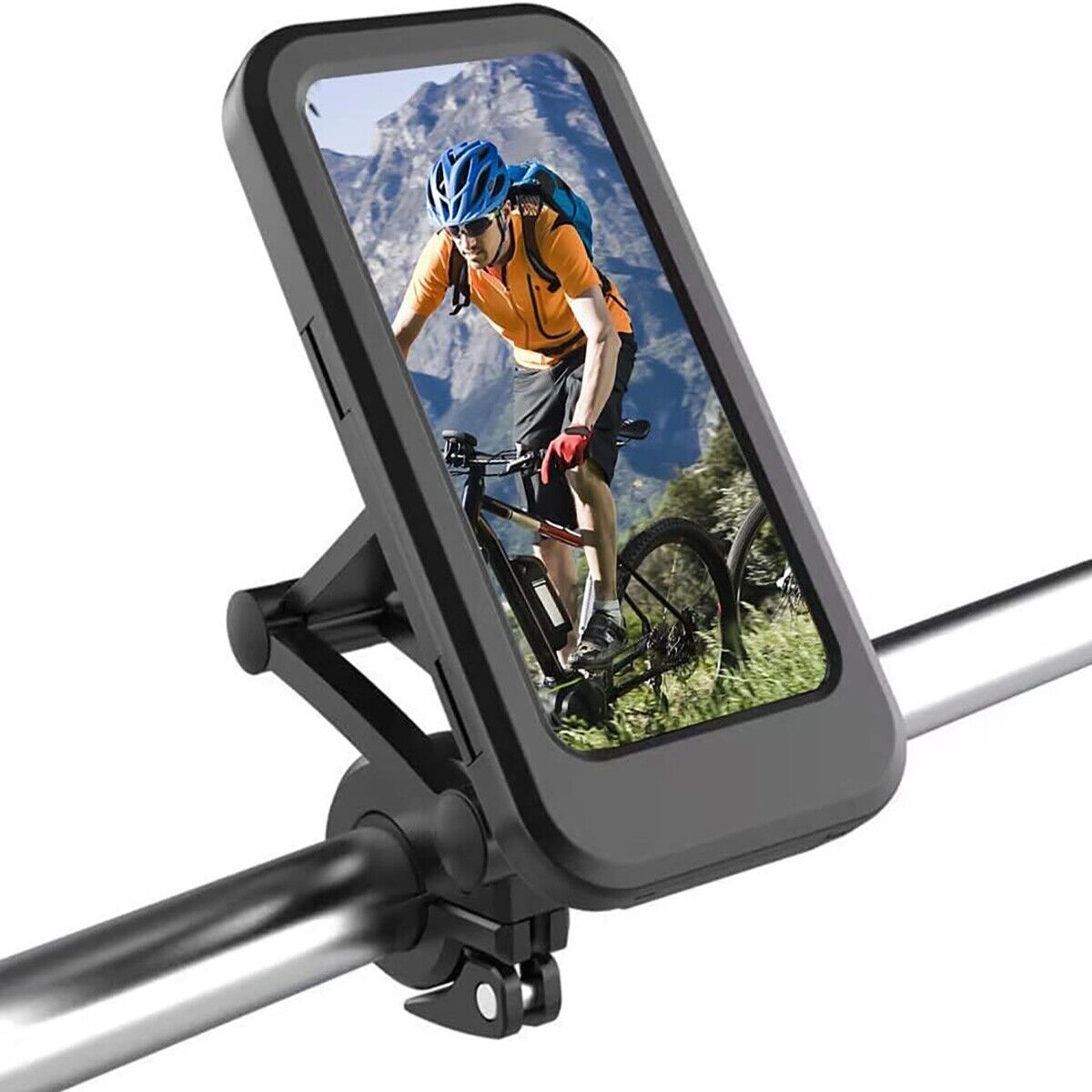 PORTA CELLULARE CUSTODIA IMPERMEABILE SMARTPHONE CON SUPPORTO BICI MOTO AS-05832