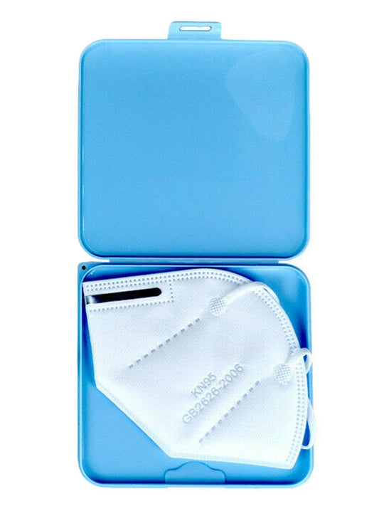 4 ÉTUIS PORTE-MASQUES COUVERCLE CONTENEUR ORGANIZER PORTABLE BOÎTE DE POCHE