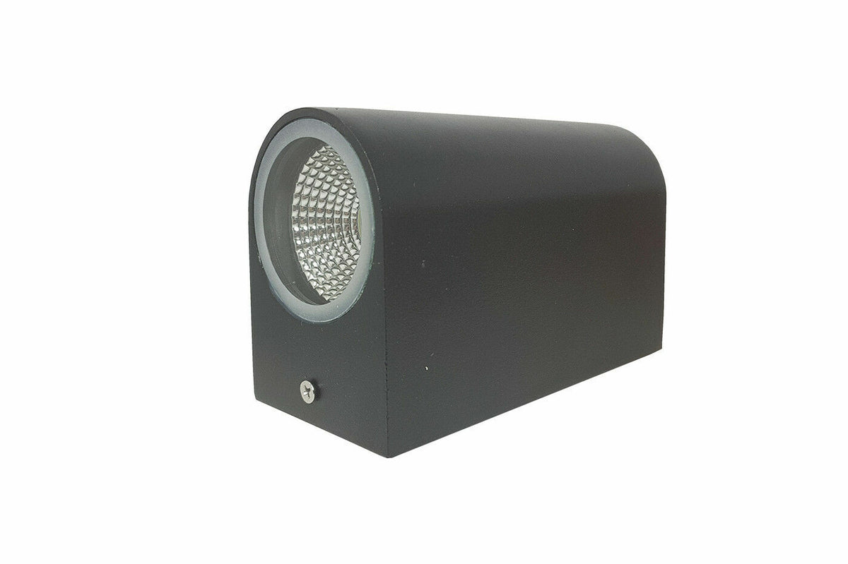 APPLIQUE LED 10W NERO LAMPADA DOPPIA LUCE CALDA PARETE UP DOWN FARETTO ESTERNO