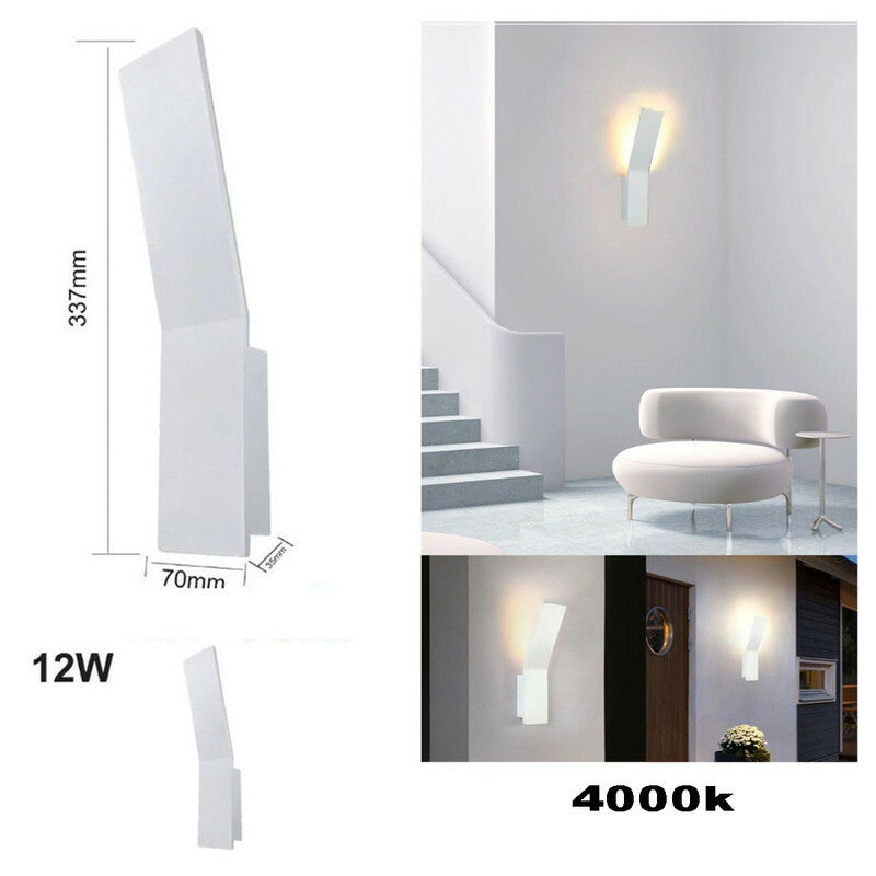 APPLIQUE MURALE LED 12W LAMPE MURALE DESIGN MODERNE LUMIÈRE NATURELLE 4000K FD-14
