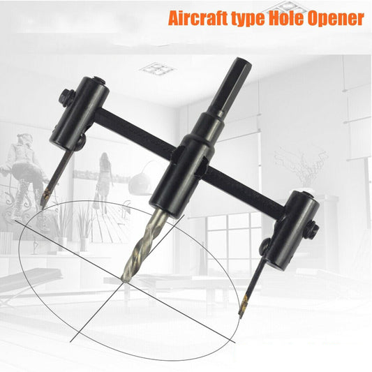 PUNTA TRAPANO TAGLIERINA CIRCOLARE GUIDA REGOLABILE TAGLIO FORO CARTONGESSO 12CM