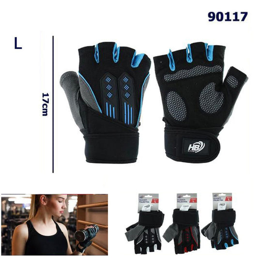 GUANTI ANTISCIVOLO PALSTRA SPORT GUANTO FITNESS MEZZO DITA TAGLIA L 90117