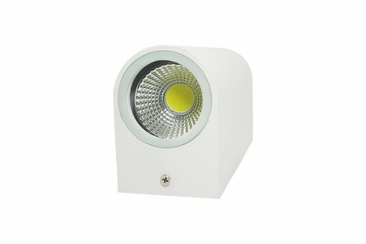 APPLIQUE DOPPIO LED 10W BIANCO LAMPADA LUCE FREDDA PARETE UP DOWN FARO ESTERNO