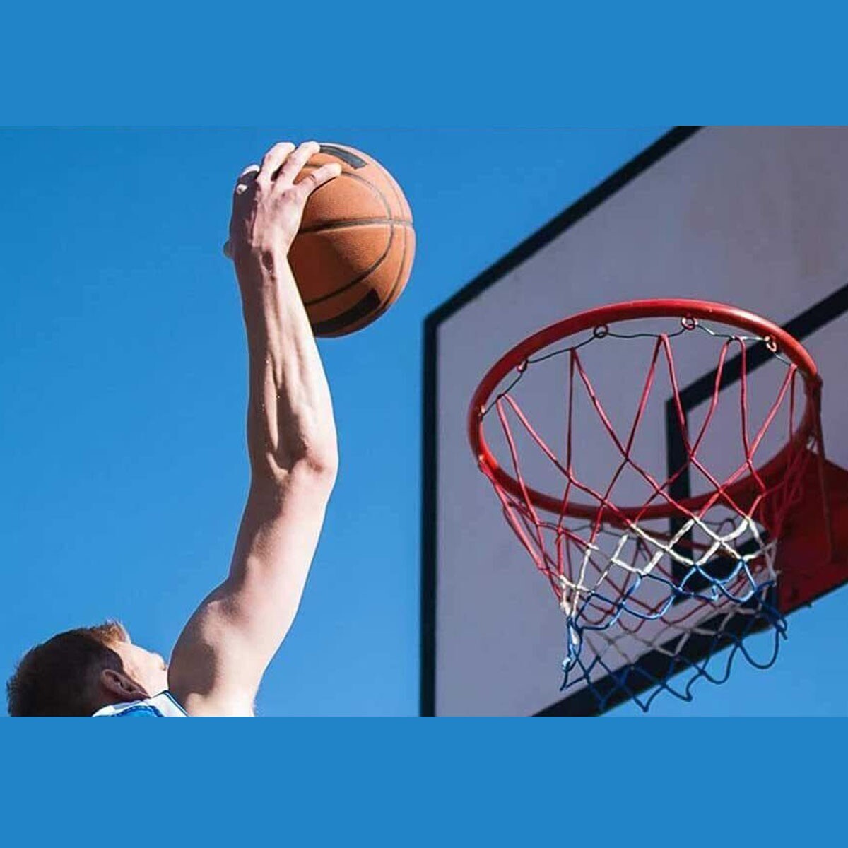 CANESTRO BASKET PALLA PARETE DIAMETRO 45 CM IN METALLO CON RETE 94689