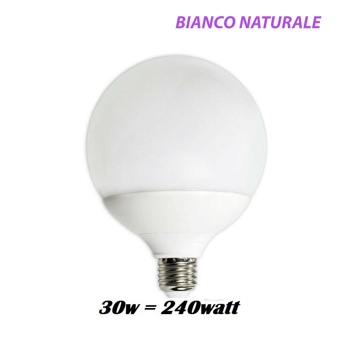 AMPOULE LED 2835 E27 SPIRALE G150 GLOBE 30W=240W LUMIÈRE MAISON 4000K NATURELLE