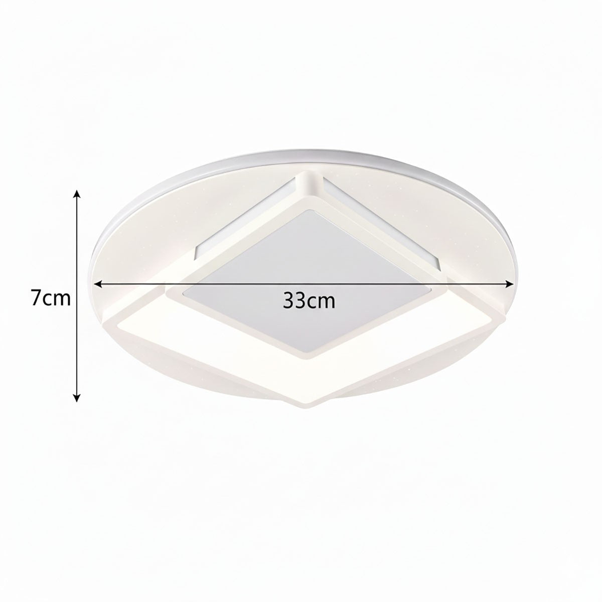 PLAFONIERA LED 36W 3CCT 3000K 4000K 6500K 4400LM DESIGN GEOMETRICO 33CM ET-31641