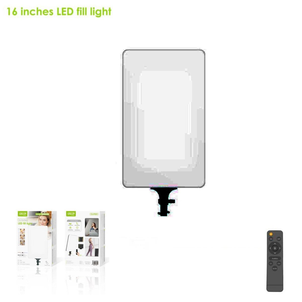 LUCE LED FILL LIGHT 16 POLLICI GREENLYCA MODELLO GL69825 CON TELECOMANDO SELFIE