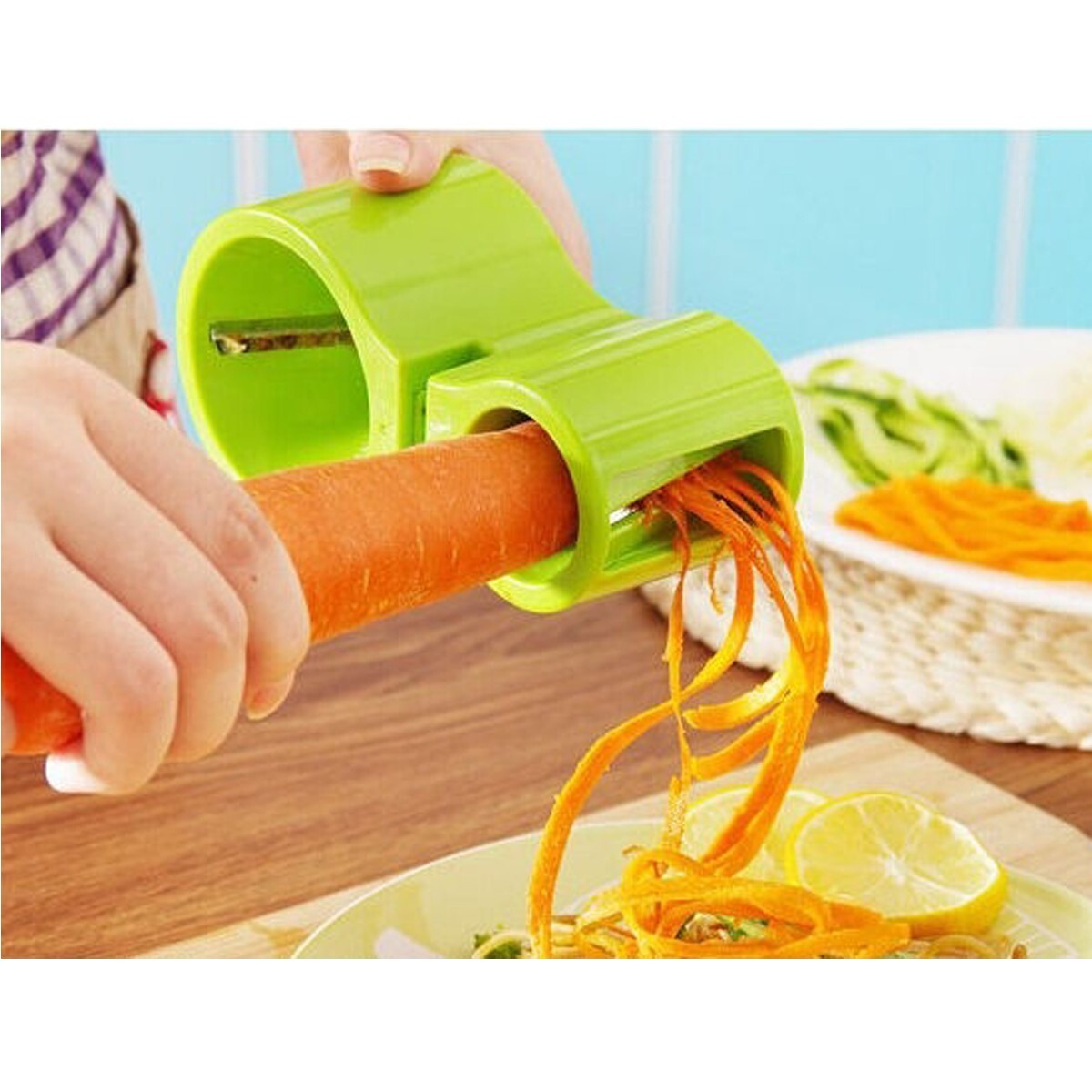 COUPE-LÉGUMES SPIRALE POUR CUISINE DÉCOUPE SPIRALE CAROTTES JULIENNE POMMES DE TERRE