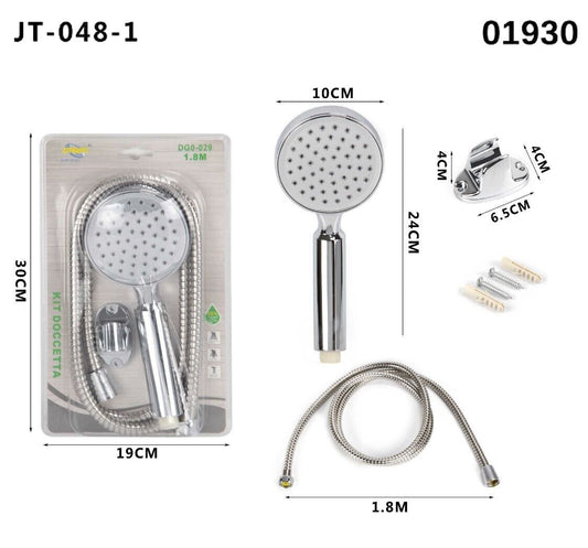 SOFFIONE BRACCIO DOCCINO UNIVERSALE BAGNO DOCCIA VASCA TUBO ROTONDO 01930