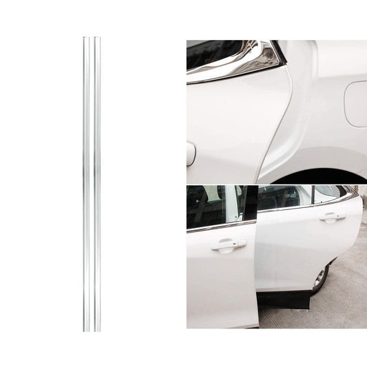 SET 2 PROTEGE-PORTES DE VOITURE TRANSPARENTS À CLIPSER PVC 65CM PROTECTION DE PORTE 03043