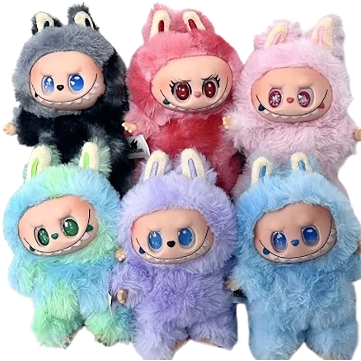 PORTACHIAVI PELUCHE LABUBU THE MONSTER ORECCHIE CONIGLIO SORPRESA ZAINO VALIGIA
