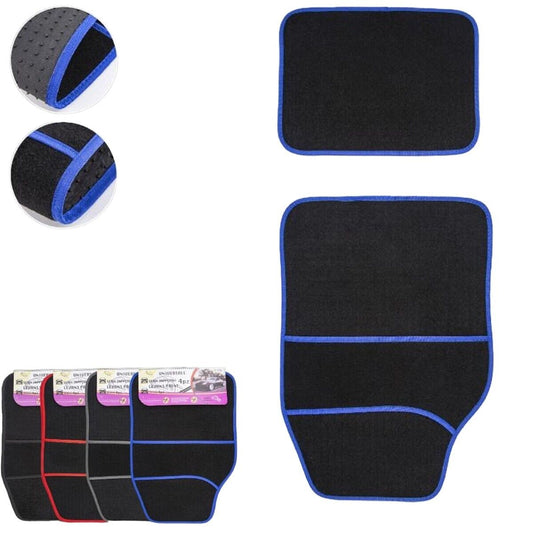 SET 4 TAPPETINI UNIVERSALI MOQUETTE AUTO ANTERIORE POSTERIORE COLORI VARI 02442