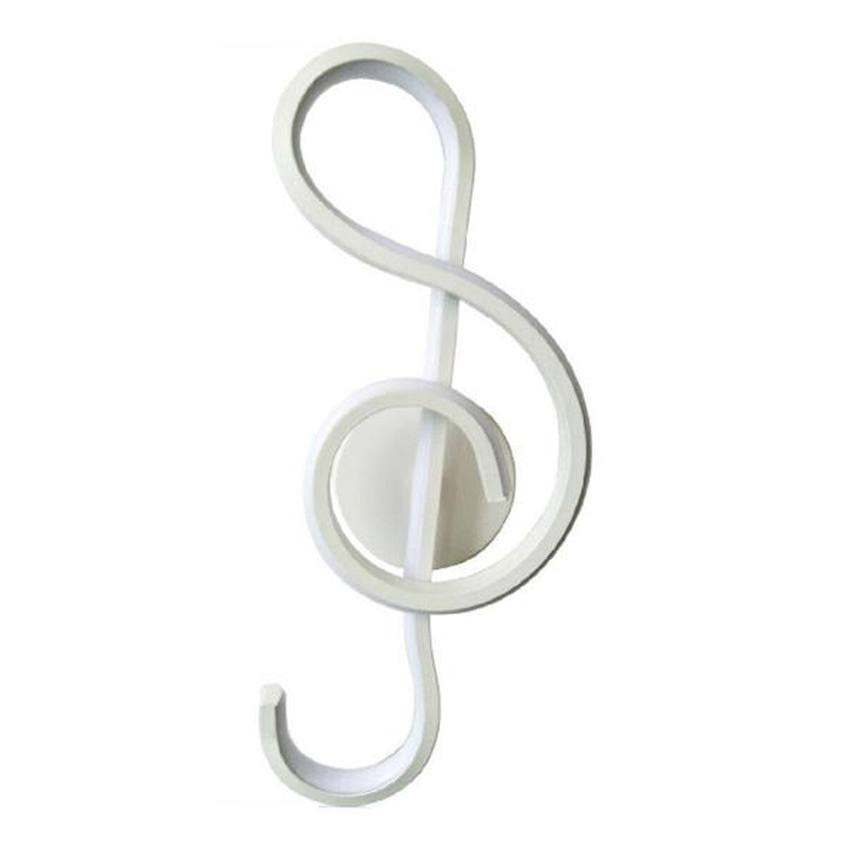 APPLIQUE LAMPADA INTERNO MODERNA PARETE MURO NOTE MUSICALI 14W LUCE NATURALE 90