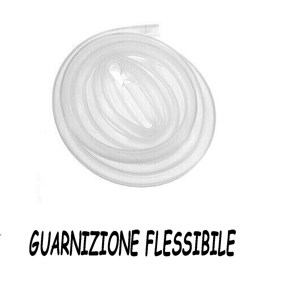 GUARNIZIONE BOX DOCCIA PROFILO H RICAMBIO SILICONE TRASPARENTE 10 MM 2MT 74228