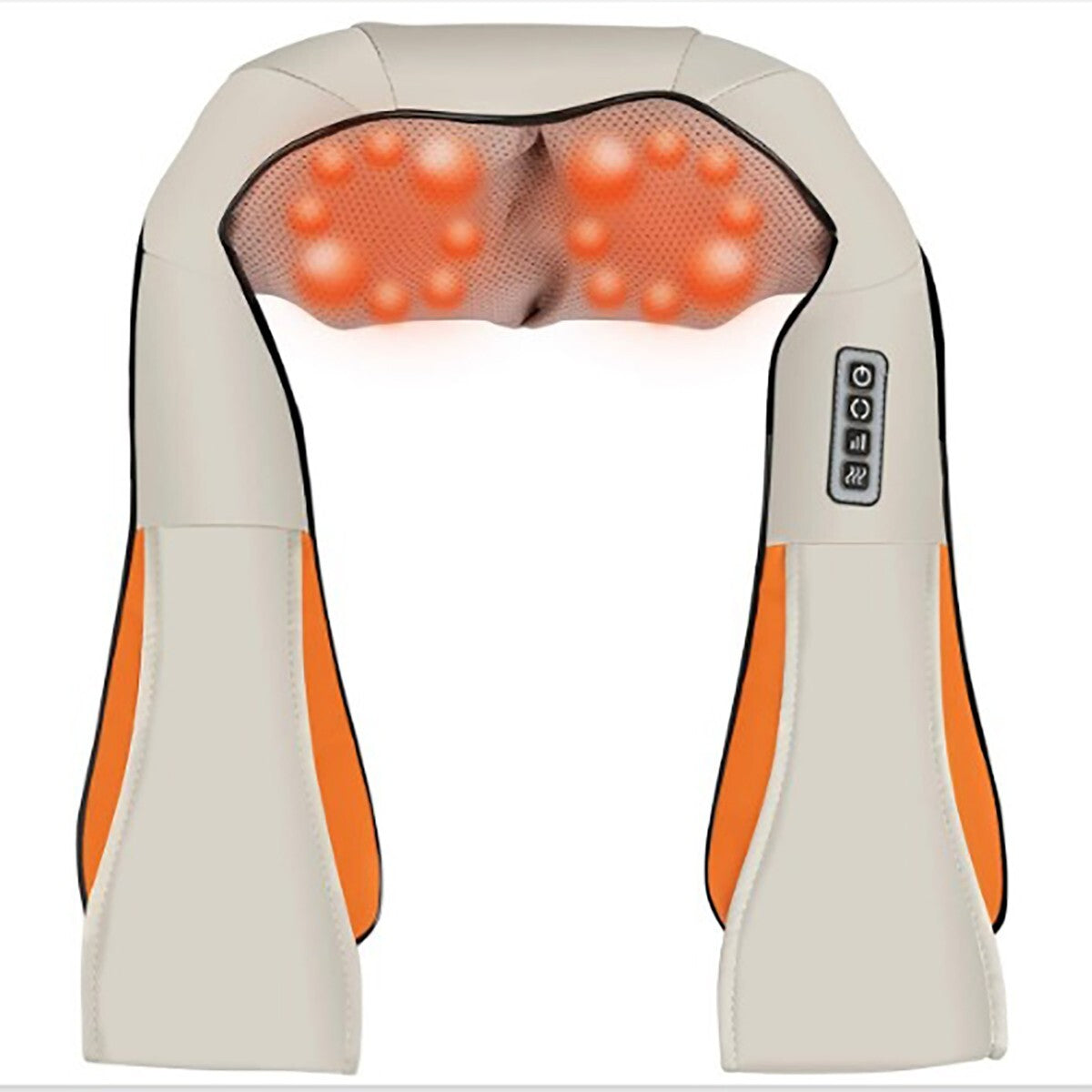 MASSEUR SHIATSU NUQUE JAMBES FESSES DOS CHAUFFANT 8 TÊTES
