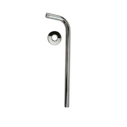 TUBO BRACCIO DOCCIA A MURO 30CM ACCIAIO CROMATO PER SOFFIONE UNIVERSALE 02131