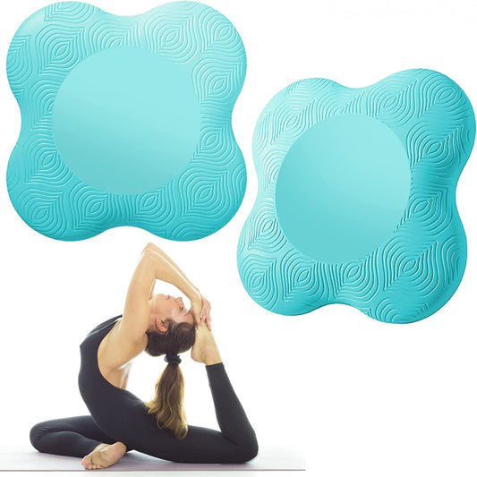 TAPPETINI YOGA ANTISCIVOLO GINOCCHIERE 2 PEZZI PORTATILI CUSCINETTO 20CM