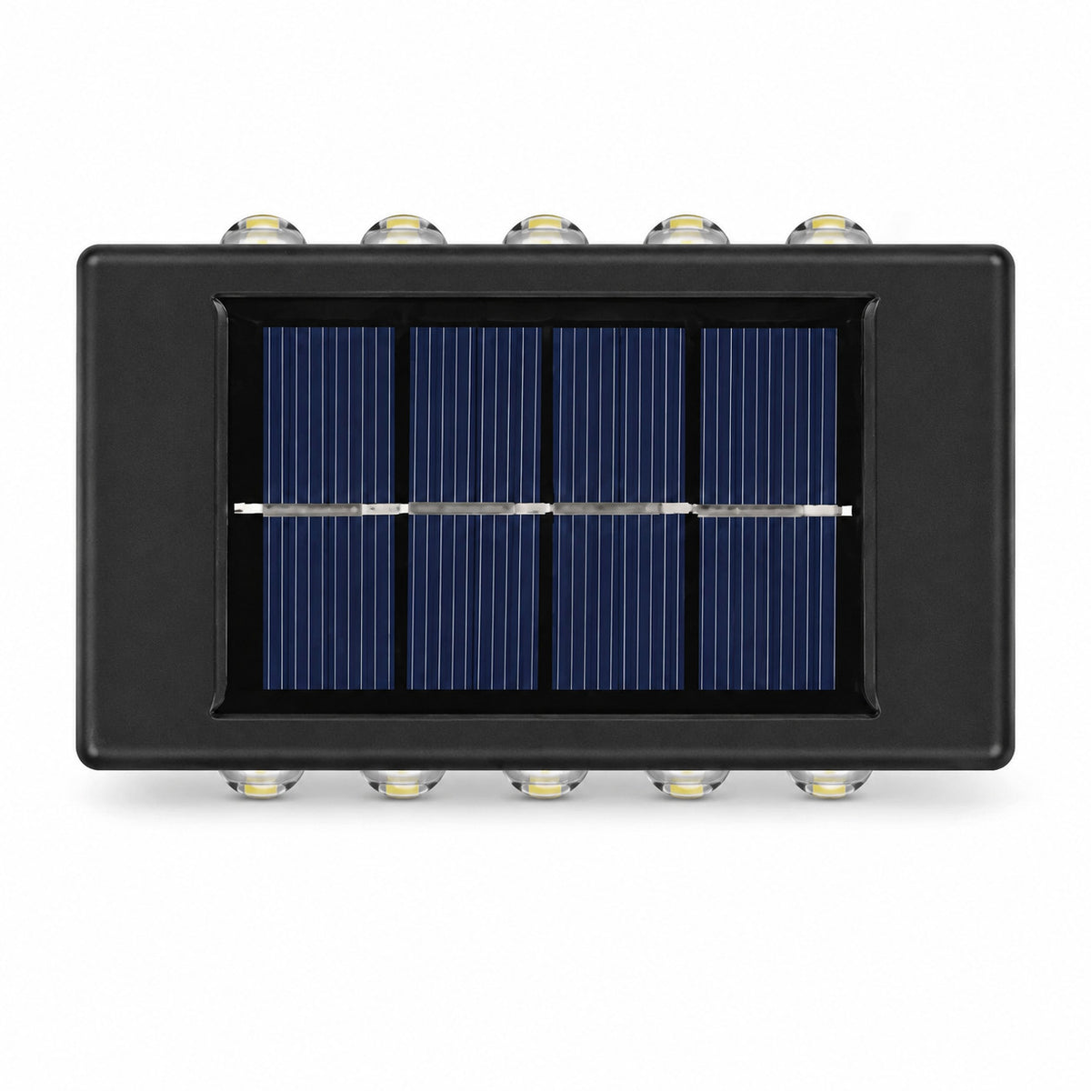 APPLIQUE LAMPE 10 LED MURALE SOLAIRE IP65 BIDIRECTIONNELLE JARDIN TE-B0569