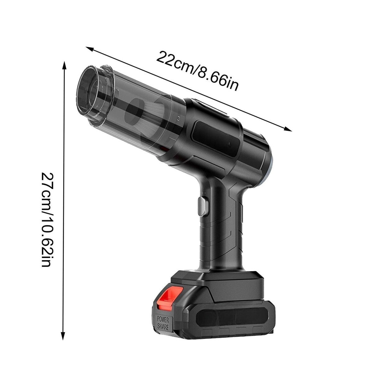 ASPIRAPOLVERE ASPIRABRICIOLE PORTATILE SENZA FILI BATTERIA AUTO CASA 24V ST-6631