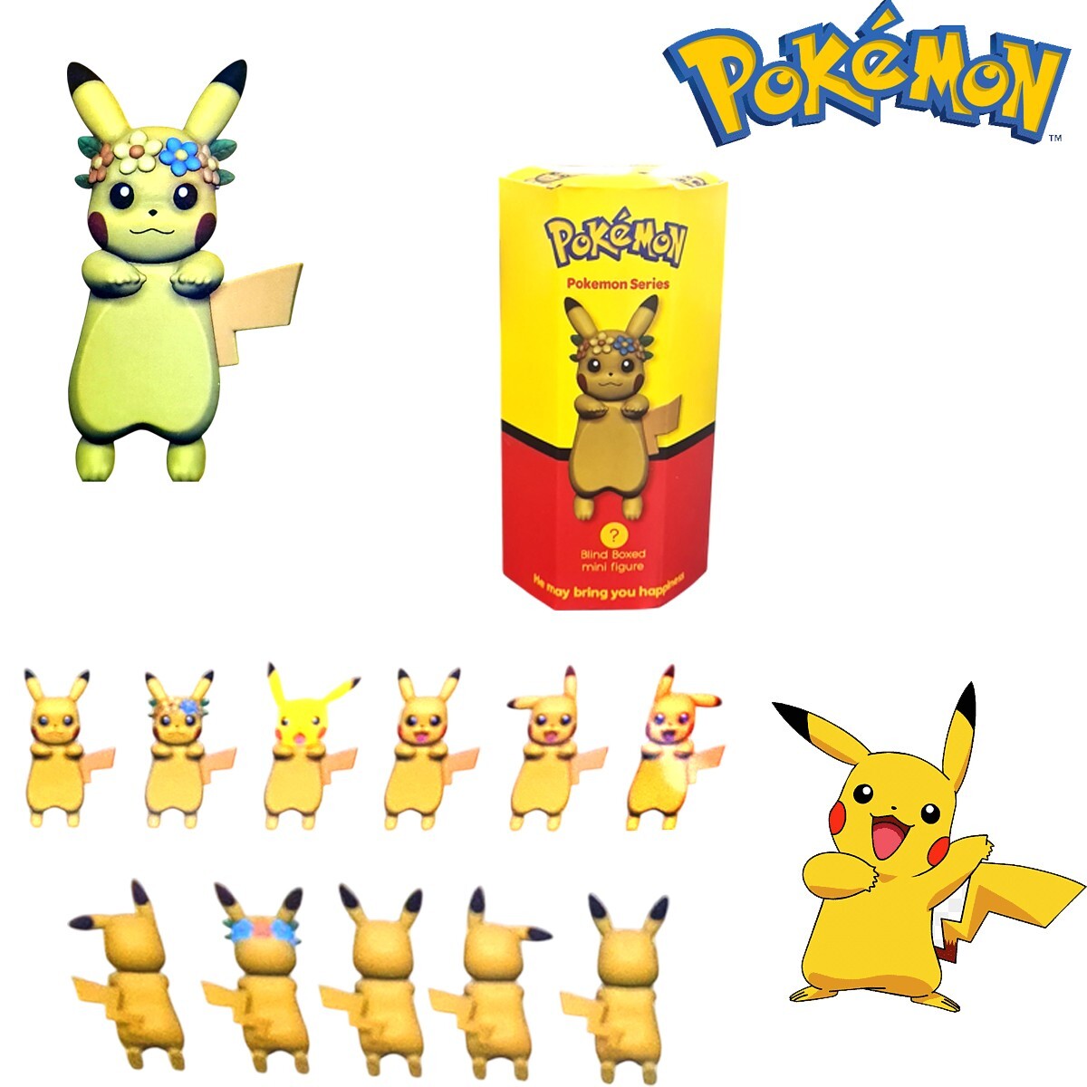 SONNY ANGEL POKÉMON SURPRISE HIPPERS PIKACHU TÉLÉPHONE PORTABLE PC MINI FIGURINE