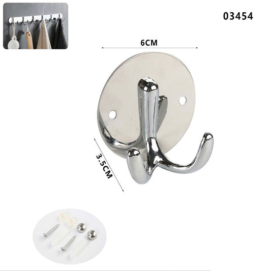 CROCHET PORTE-MANTEAU MURAL SALLE DE BAIN CROCHETS PORTE-SERVIETTES CHROME A FIXER AU MUR 03454