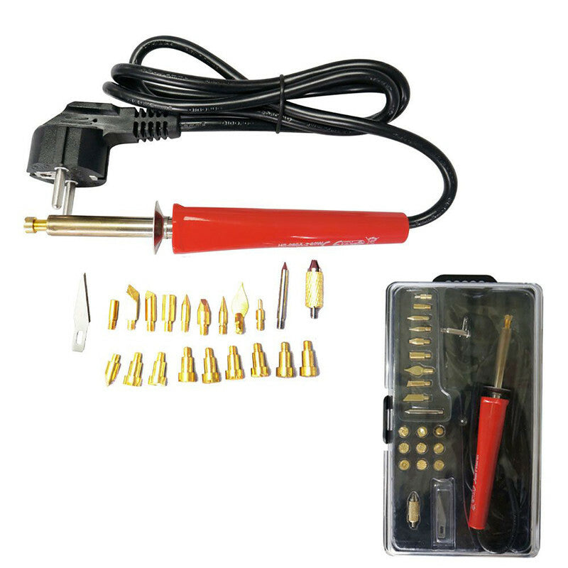 INCISORE ELETTRICO 30W INCISIONE SCRITTE LEGNO SUGHERO SALDATORE 22 PUNTE STILO