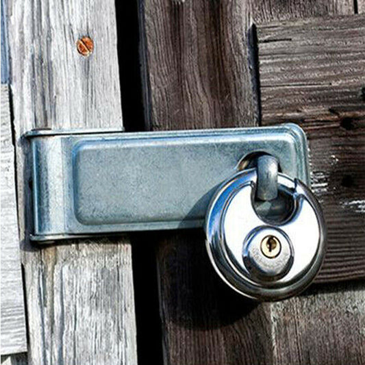 LUCCHETTO ROTONDO ANTISCASSO CATENACCIO 80MM CORAZZATO BLINDATO 2 CHIAVI BICI